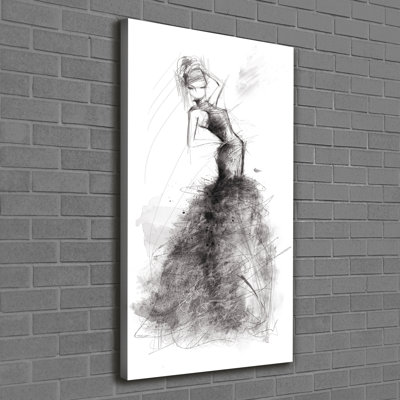 Fashion Illustration - Wrapped Canvas Print