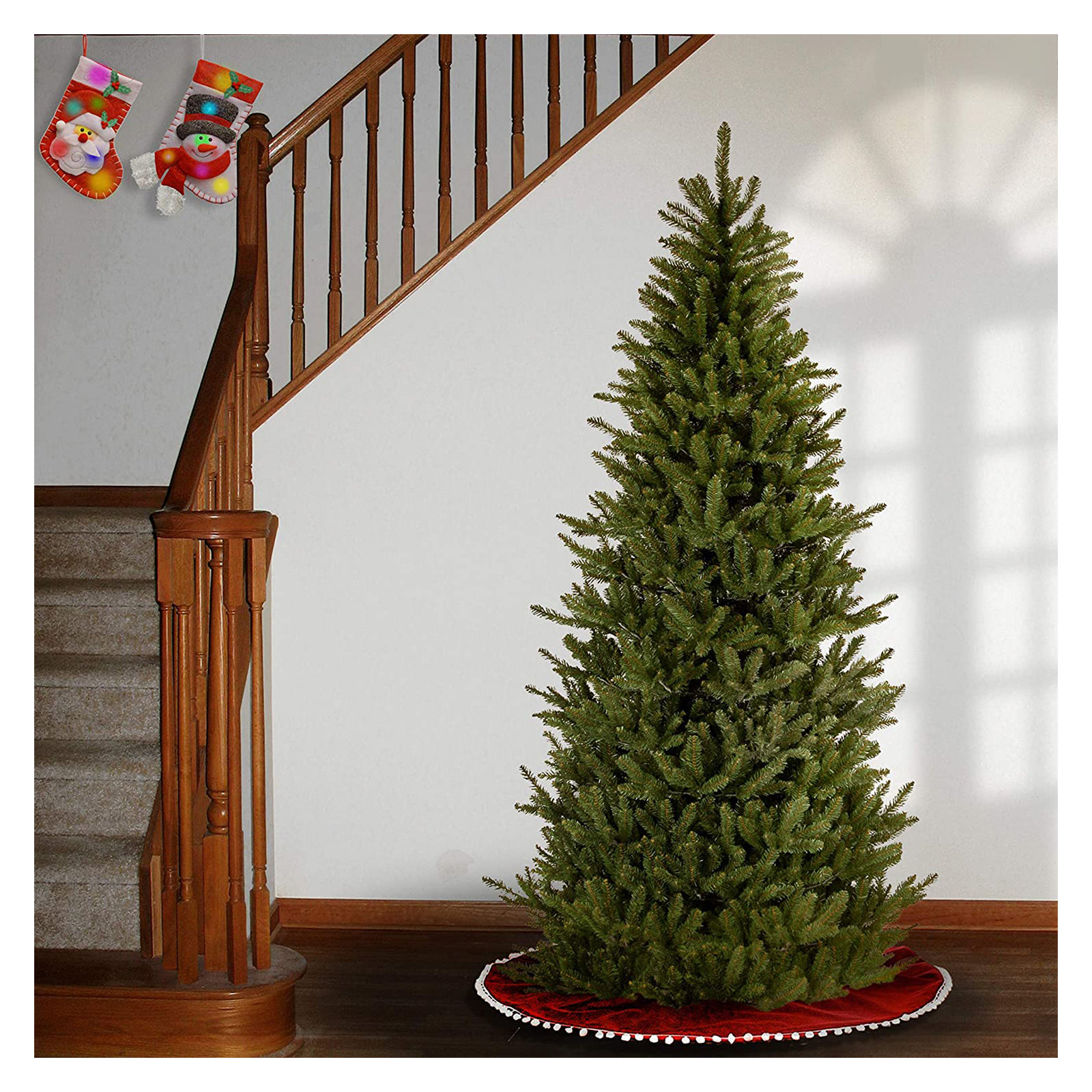 The Holiday Aisle® Natural Fraser Slim Fir Tree, 7.5'
