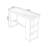 Black Straight Solid Wood + Iron Bar Table