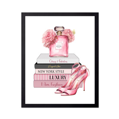 Parfum rose et talons