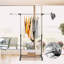 Priebe Adjustable Rolling Clothing Rack