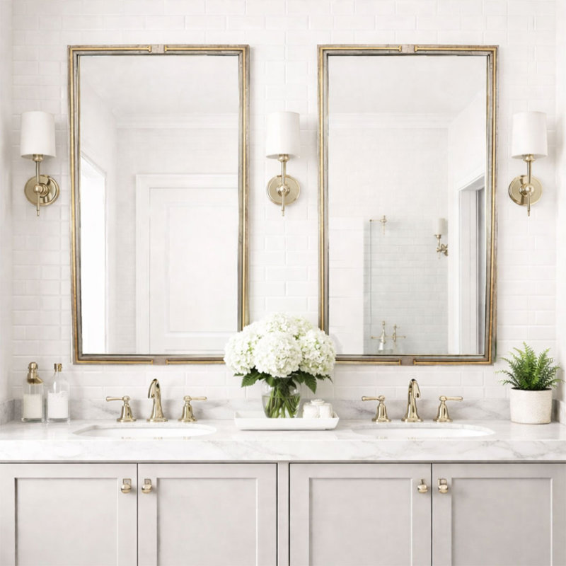 Elle Mirror, Black/Gold