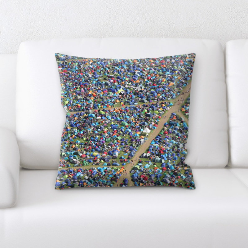 Microsuede Reversible Throw Pillow