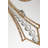 Dzesmina 6 - Light Distressed Metal With Crystal Candle Style Chandelier