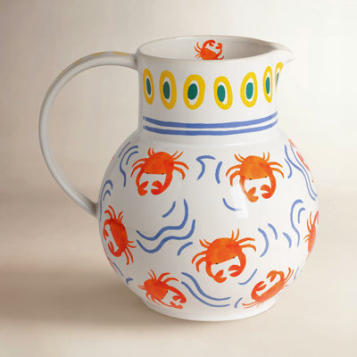 Summer Bliss 201.25oz. Stoneware Pitcher