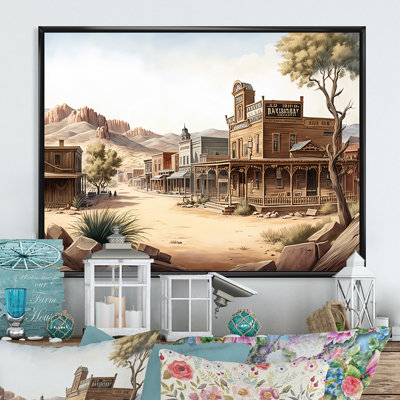 Wild West Town III - Western Wall Art