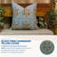 Housse de coussin en toile imprimée à la main à motif de toile de canard imprimé à la main Fab Divine Guldasta pour canapé, lit et salon - 14 po x 36 po-101751339-101751335