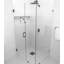 Illume 34 in. x 32 in. x 78 in. 90-degree Fully Frameless Wall Hinged Glass Shower Enclosure-1283372544