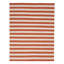 Orange Dhurrie Cotton Rug - 7'10" x 9'10"