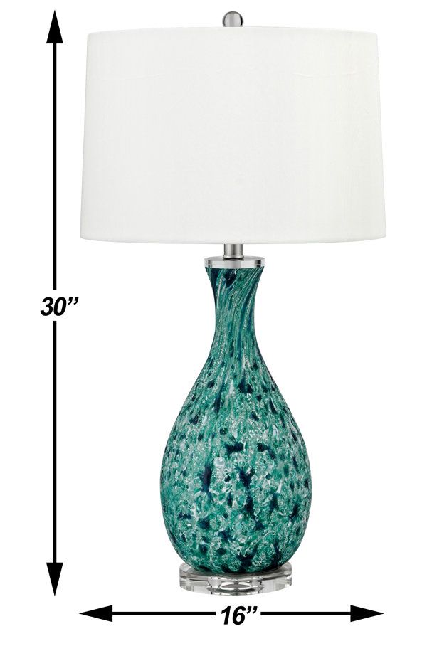 Lampe de table touch sans fil en aluminium bleu Kelly Blue - Ø 10 x H 38 cm  : Décorations lumineuses et guirlandes d'extérieur LUMISKY mobilier -  botanic®