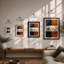 Polar Bear Geometry Eclectic - Framed Print-214016090-214016037
