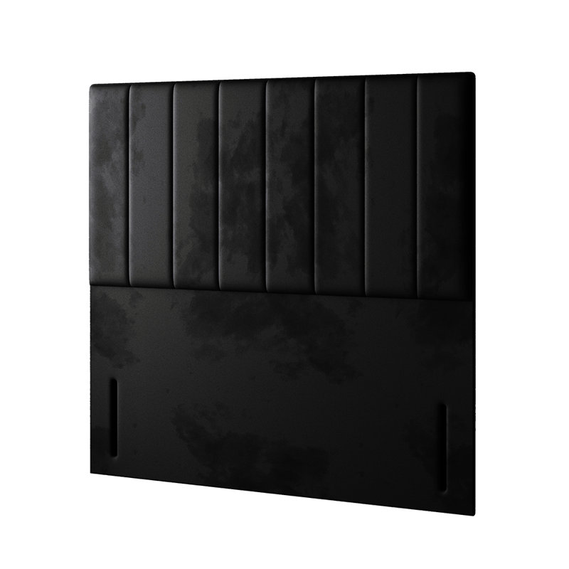 Hedley Divan Bed Base, Black, No Drawers, Double (4'6)