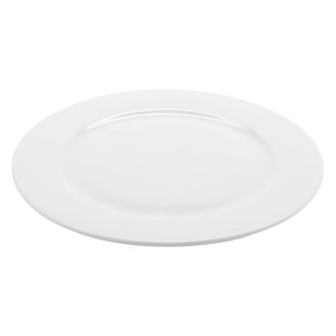 Corona - Rolled Edge Dinner Plates Commercial Dishwasher Safe 11'' Porcelain Dinner Plate , Set of 12 (Set of 12)