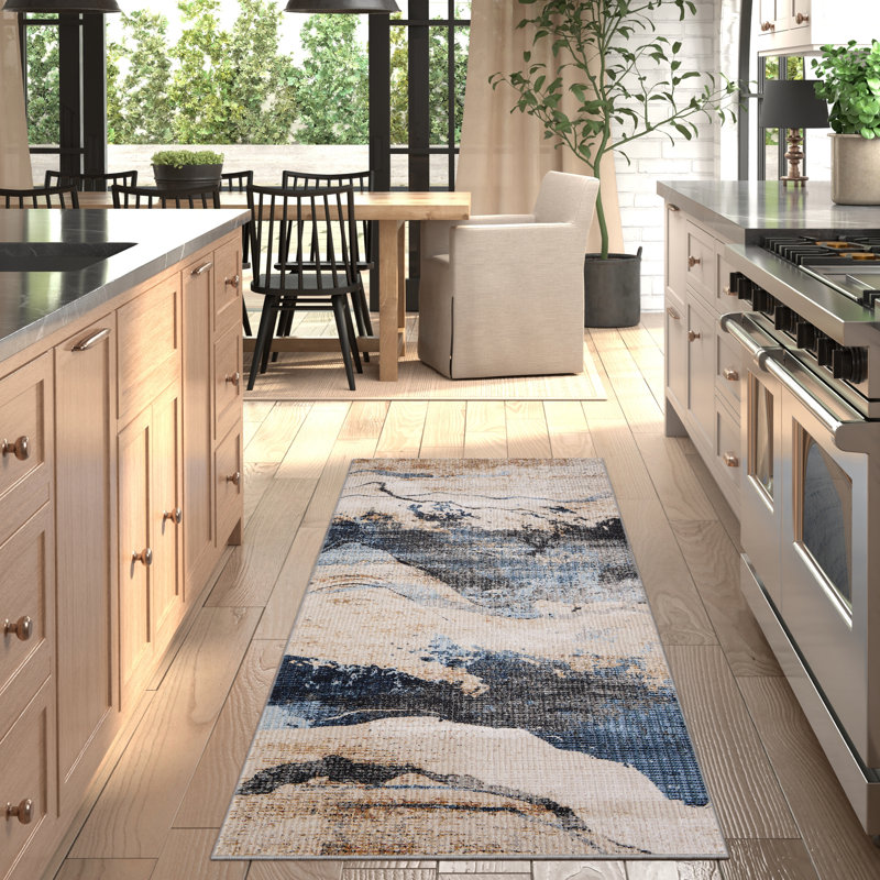 Maxin Performance Abstract Indoor Rug, Runner 2'6" x 7'3"