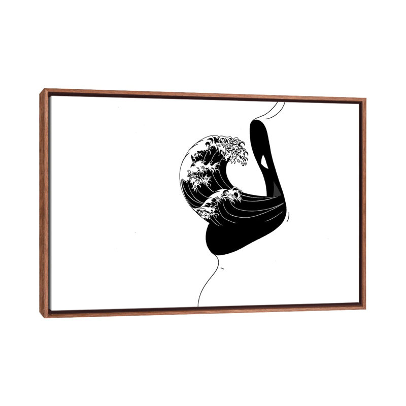 «Storm», reproduction d'art, H 26 po x l 40 po x 1,5 po, Cadre bois classique
