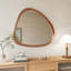 Miroir en bois massif 45 po Miroir mural asymétrique-1409591860