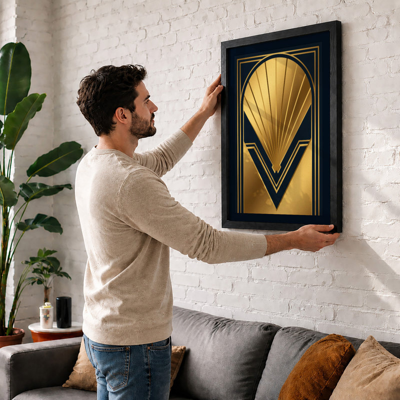 Sunburst Art Deco - Framed Print, A3 - 42.0 x 29.7 cm, Unframed