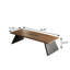 Table de conférence 94,49 po en bois massif brun minimaliste italien