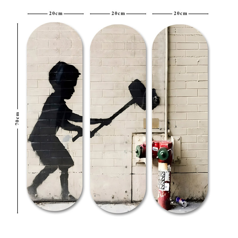 Superbe ensemble de peinture décorative en panneau de fibres à densité moyenne (3 pièces), imprimé UV, 27,6 x 27,6 pouces au total | 100% panneau de fibres à densité moyenne, épaisseur: 0,3 pouce | Parfait pour le salon, la chambre à coucher ou le bureau | Art mural accrocheur