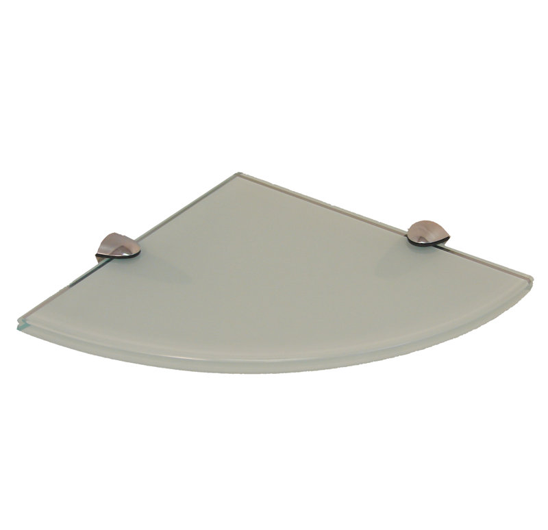Tablette flottante en verre Ceallach, Blanc, H 0,38 po x l 10 po x P 10 po