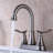  Two-Handle 4" Centerset Modern Bathroom Faucet with Drain Assembly-68893765