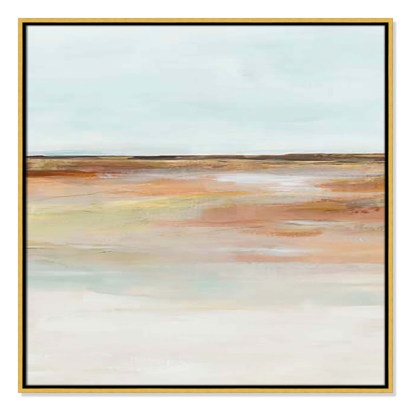 «Coastal Glades I Print» par Ian C, H 31,5 po x l 31,5 po x P 2 po, Cadre flottant doré