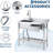 39" Commercial Stainless Steel Utility Sink with Pull-Out Faucet, Freestanding Single Bowl Kitchen & Laundry Workbench