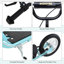 Scooters pour enfants de 5 ans et plus et 53,2 x 22,8 x 34,8 avec cadre en acier bleu, conception réglable