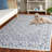 Dip Dye Hand Tufted Wool/Cotton Oriental Rug in Ivory/Blue-95854220
