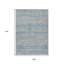 Tapis intérieur lavable rayé bleu 9 pi x 12 pi