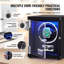 VEVOR Enrollador de Reloj Individual con Motor Mabuchi Silencioso, Luz LED Azul y Adaptador