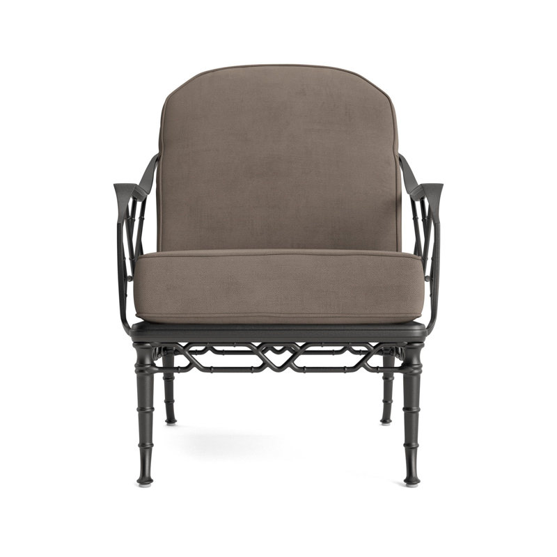 Calcutta Outdoor Lounge Chair, Fusion Dove, Textured Pewter