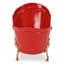 Mini décoration de baignoire de Noël 10 po Eirlys - Rouge