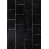 Rapture Patchwork Area Rug in Black