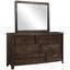 Commode antique brun avec tiroirs en cèdre