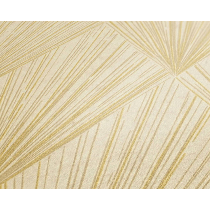 Papier peint texturé Concord, Beige / jaune / métallique