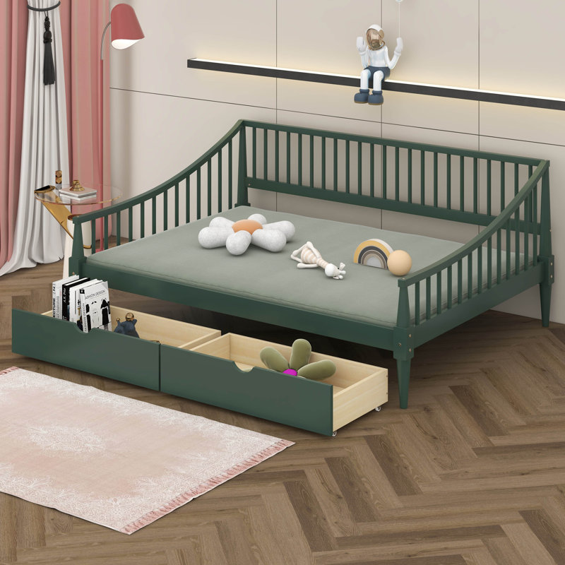 Kimimila Slat Bed, Green