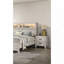 Table de chevet contemporaine en mélamine blanc délavé 1pc
