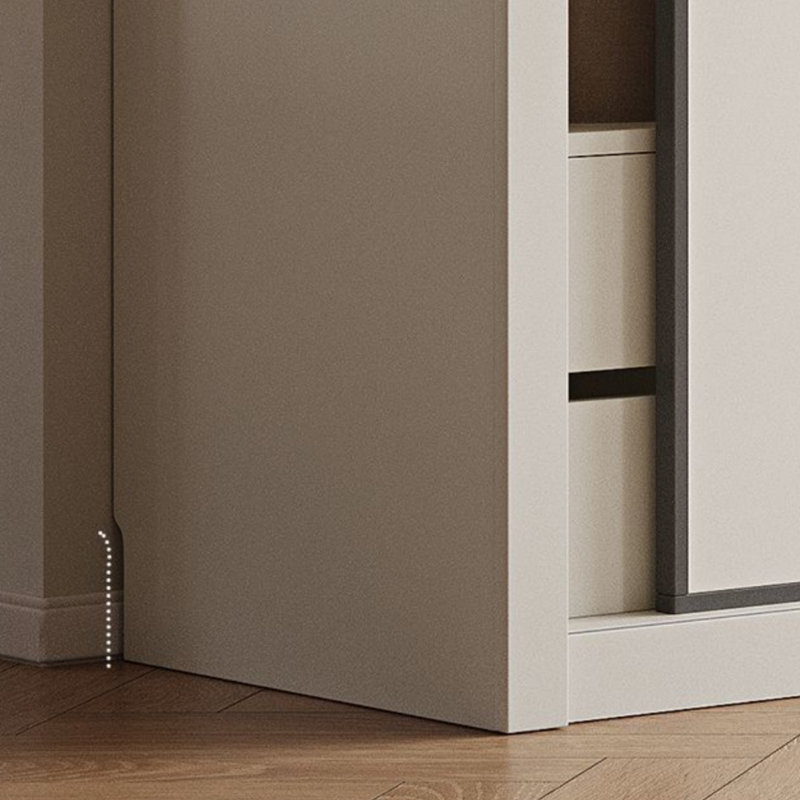 Simple Sliding Wardrobe, 79" H x 44" W x 25" D