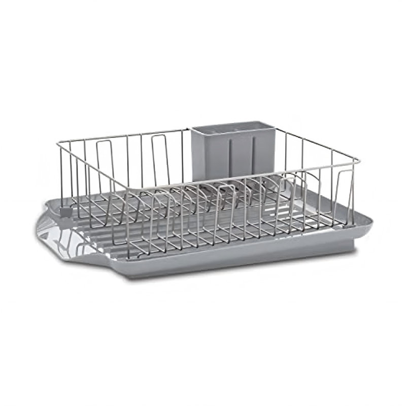 Égouttoir à vaisselle antirouille pour cuisine (gris)