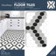 Carreau de vinyle 12 po x 12 po x 0,1 mm Leyton