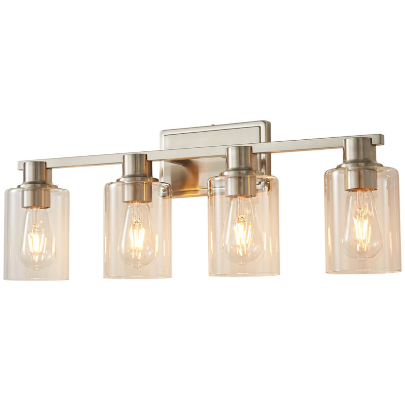 Aarien 4-Light Dimmable Vanity Light, Nickel