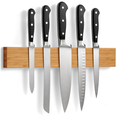 Extra Long Full-Length Magnetic Knife Strip, Adhesive & Fridge Mountable Magnetic Bar for Kitchen Utensils