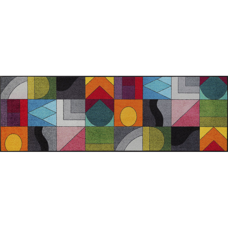 Momix Non-Slip Abstract Doormat, Rectangular 60 x 180cm