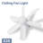 Fans Lights With Remote, 6 Speed 3 Color Fan Lights In Summer With Extender