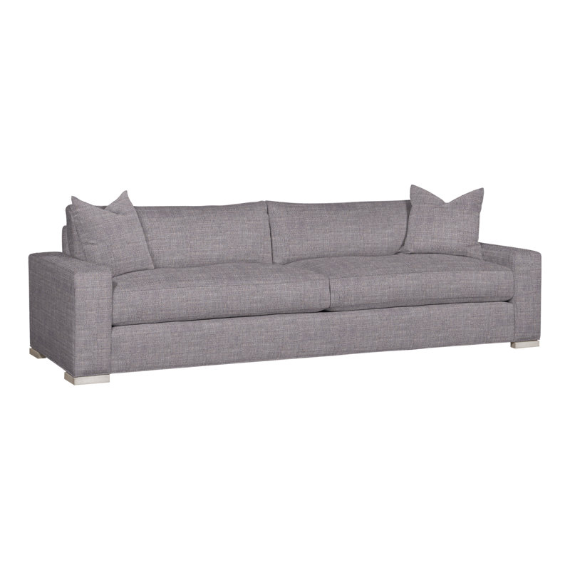 Paxton Upholstered 109'' Sofa, Nomad Slate Crypton® Chenille, Casa Blanca