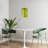 1-light Green Single Pendant with Bulb Included