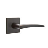 Poseidon Flat Privacy (Bed & Bath) Door Lever with Square Rosette