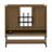 Mobile TV Stand with Mount for 32-50" TV with Projector Screen & Power Outlets - Adjustable Rolling TV Cart, MDF Wood