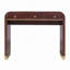 Bureau de coiffeuse classique en bois avec miroir rabattable, coiffeuse 3 en 1 avec 2 tiroirs et espace de rangement pour la chambre à coucher-178844209
